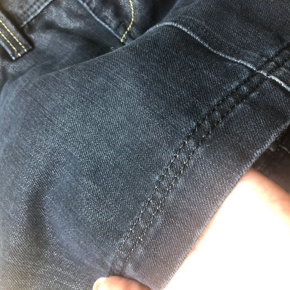 Express Denim Sequin Pocket Mini Skirt Shimmer Size 2